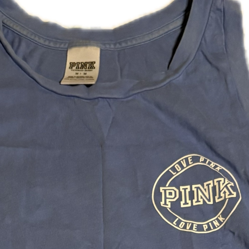 PINK Victoria's Secret Soft Blue Tank Top